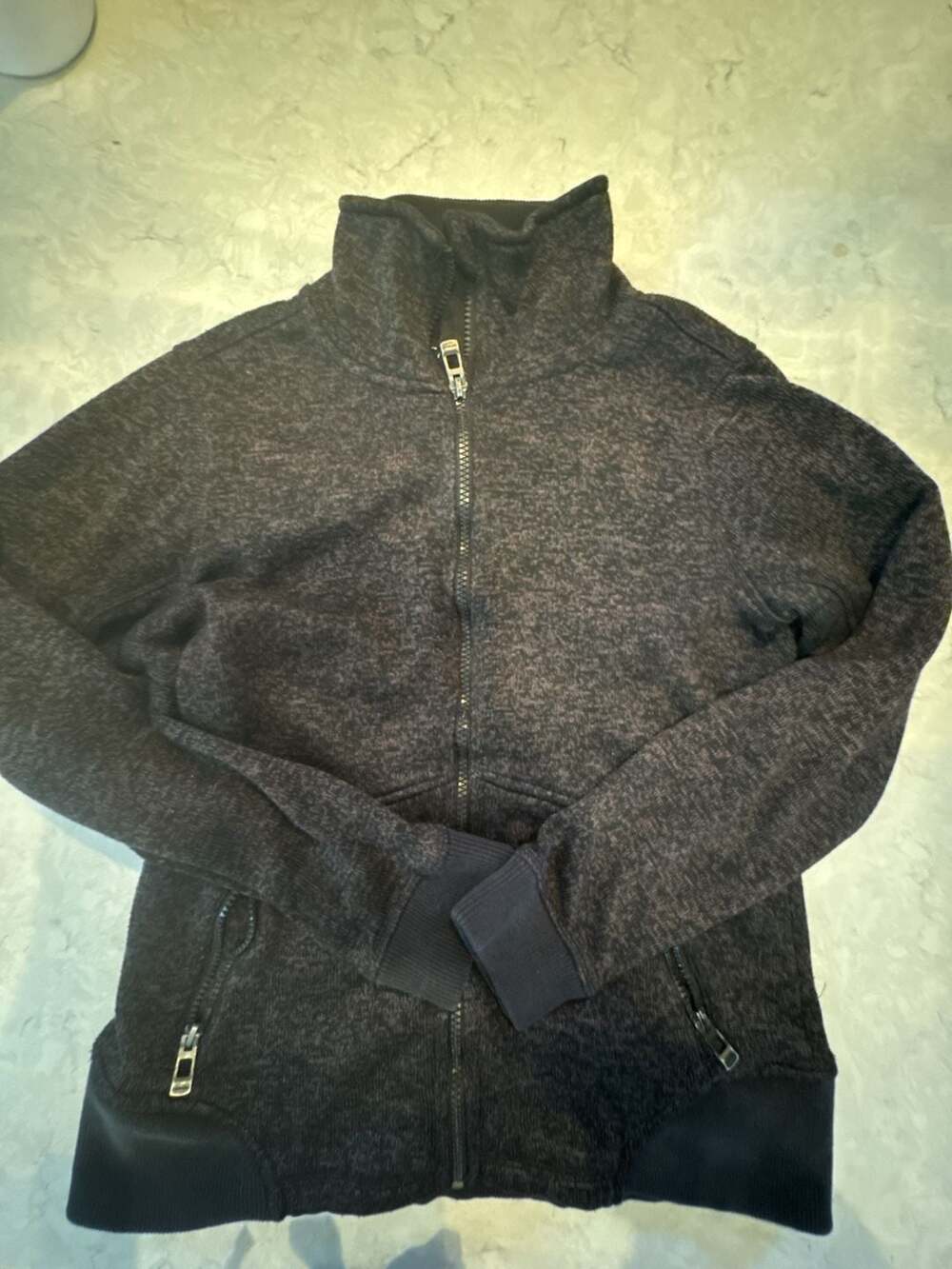 Calvin Klein Performance Quick Dry Black Full Zip Jacket, Size Small